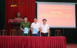 Hội nghị ký kết kế hoạch phối hợp giữa Công an xã với Trạm Y tế