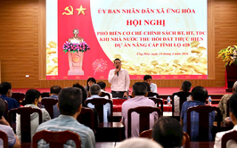 Ứng Hòa đối thoại về chính sách bồi thường, tái định cư cho hộ dân bị thu hồi đất