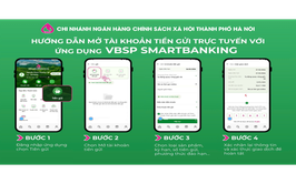 Phòng giao dịch Ngân hàng Chính sách xã hội Hoài Đức đang đẩy mạnh phương thức giải ngân không dùng tiền mặt qua tài khoản thanh toán