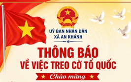 Thông báo về việc treo cờ Tổ quốc chào mừng kỷ niệm 51 năm ngày giải phóng miền Nam, thống nhất đất nước và 140 năm Quốc tế Lao động 01/5
