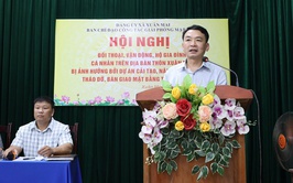 Xuân Mai đối thoại, vận động bàn giao mặt bằng dự án Quốc lộ 6 với hộ gia đình, cá nhân thôn Xuân Mai, Chiến Thắng