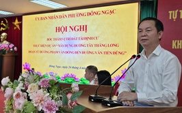 Phương Đông Ngac tổ chức Hội nghị bốc thăm nhận vị trí đất tái định cư thực hiện Dự án  Xây dựng đường Tây Thăng Long đoạn từ đường Phạm Văn Đồng đến đường Văn Tiến Dũng tại khu đât 1,48ha phường Đông Ngạc