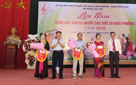 Đoài Phương rộn ràng Liên hoan tiếng hát dân ca người cao tuổi năm 2026
