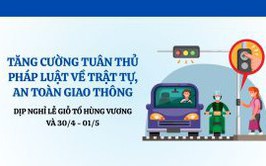 Phường Yên Hòa tăng cường tuyên truyền pháp luật về bảo đảm trật tự, an toàn giao thông dịp nghỉ lễ Giỗ tổ Hùng Vương và 30/4 - 01/5
