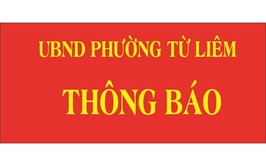 THÔNG BÁO THU HỒI ĐẤT Số: 116 /TB-UBND, ngày 10 tháng 3 năm 2026 của Ủy ban nhân dân phường Từ Liêm