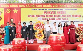 Tưng bừng khai hội truyền thống Đình - Đền làng Bài Trượng năm 2026