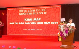 Hội thi Báo cáo viên giỏi Khối thi đua số 10: Tuyên truyền Nghị quyết Đại hội lần thứ XIV của Đảng