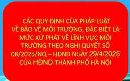 Quy định mức tiền phạt đối với hành vi vi phạm hành chính trong lĩnh vực bảo vệ môi trường trên địa bàn thành phố Hà Nội