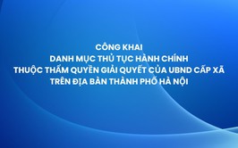 Hà Nội công khai danh mục 425 thủ tục hành chính thuộc thẩm quyền giải quyết của UBND cấp xã