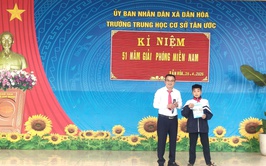 HỘI CCB XÃ PHỐI HỢP TRƯỜNG THCS TÂN ƯỚC GIÁO DỤC TRUYỀN THỐNG – HƯỚNG TỚI KỶ NIỆM 51 NĂM NGÀY GIẢI PHÓNG MIỀN NAM (30/4/1975 – 30/4/2026) 