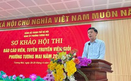 Đảng ủy phường Tương Mai tổ chức vòng sơ khảo hội thi báo cáo viên, tuyên truyền viên năm 2026