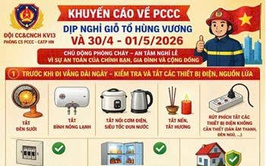 KHUYẾN CÁO CÁC BIỆN PHÁP AN TOÀN PCCC TRONG DỊP NGHỈ LỄ 30/4 – 1/5