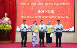 Tây Phương công bố quyết định tiếp nhận, bổ nhiệm viên chức trong lĩnh vực giáo dục
