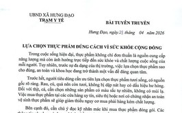 LỰA CHỌN THỰC PHẨM ĐÚNG CÁCH VÌ SỨC KHỎE CỘNG ĐỒNG