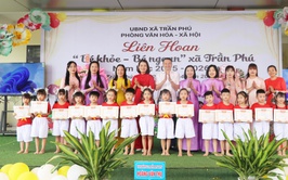 UBND xã Trần Phú tổ chức thành công: Liên hoan “Bé khỏe – Bé ngoan”