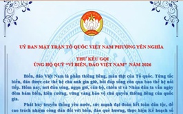 Thư kêu gọi ủng hộ quỹ 
