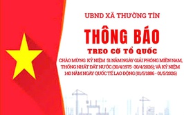 thông báo về việc treo cờ Tổ quốc 