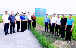 Ủy ban MTTQ và các tổ chức chính trị - xã hội xã Hòa Phú tổ chức gắn biển 4 công trình tiêu biểu