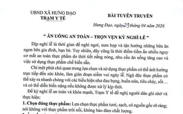 “ ĂN UỐNG AN TOÀN – TRỌN VẸN KỲ NGHỈ LỄ ”