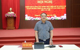 UBND xã tổ chức hội nghị triển khai công tác giải phóng mặt bằng đường tỉnh lộ 428A đoạn từ Cầu Cống Thần đến Cầu Giẽ