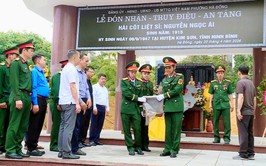 Hà Đông: Tổ chức lễ an táng, truy điệu hài cốt liệt sĩ Nguyễn Ngọc Ái trang nghiêm, xúc động