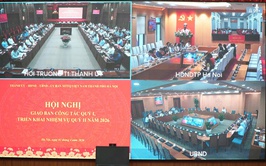 Xã Tây Phương tham dự Hội nghị trực tuyến giao ban giữa Thành ủy - HĐND - UBND - UBMTTQ Việt Nam Thành phố với cơ sở Quý I năm 2026