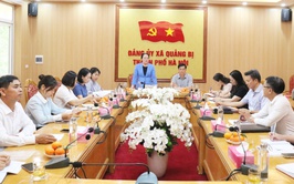 Chủ tịch Hội Nông dân thành phố Hà Nội Phạm Hải Hoa về làm việc tại xã Quảng Bị