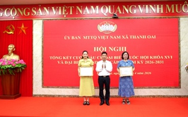 Ủy ban MTTQ xã Thanh Oai tổng kết công tác Mặt trận tham gia bầu cử