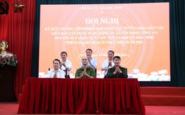 XÃ SÓC SƠN: KÝ KẾT CHƯƠNG TRÌNH PHỐI HỢP CÔNG TÁC TUYÊN GIÁO, DÂN VẬN GIỮA BAN XÂY DỰNG ĐẢNG VỚI UBND XÃ, BAN CHỈ HUY QUAN SỰ VÀ CÔNG AN XÃ