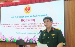 Hội CCB xã Tây Phương sơ kết công tác quý I, triển khai nhiệm vụ quý II năm 2026
