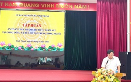 Xã Vĩnh Thanh tổ chức tập huấn công tác bảo đảm an toàn thực phẩm năm 2026