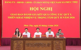 Xã Phúc Thọ giao ban công tác Quý I năm 2026