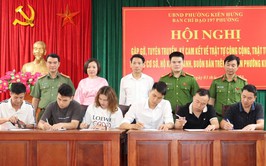 Phường Kiến Hưng: 800 hộ kinh doanh ký cam kết không lấn chiếm vỉa hè, lòng đường