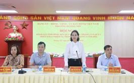 Đảng uỷ - HĐND - UBND - Uỷ ban MTTQ phường Dương Nội tổ chức giao ban đánh giá kết quả quý I, triển khai phương hướng nhiệm vụ tháng 4