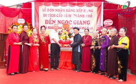 Thôn Ngọc Than xã Kiều Phú đón nhận Bằng xếp hạng Di tích lịch sử - văn hóa cấp thành phố