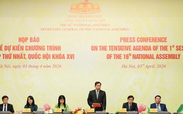 Sáng 6-4, khai mạc kỳ họp thứ nhất, Quốc hội khóa XVI