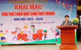PHÚC SƠN TỔ CHỨC THÀNH CÔNG GIẢI THỂ THAO HỌC SINH NĂM HỌC 2025 – 2026