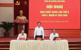 Phường Vĩnh Hưng: Thống nhất nhận thức, quyết liệt thực hiện thắng lợi các mục tiêu năm 2026