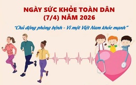 Hưởng ứng Ngày Sức khỏe toàn dân (07/4): “Chủ động phòng bệnh - Vì một Việt Nam khỏe mạnh”