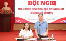 Hội nghị triển khai tiêm vacxin phòng bệnh cho đàn chó,mèo trên địa bàn xã năm 2026