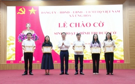 ĐẢNG UỶ - HĐND - UBND - UỶ BAN MTTQ TỔ CHỨC CHÀO CỜ THÁNG SINH HOẠT CHÍNH TRỊ THÁNG 4/2026.