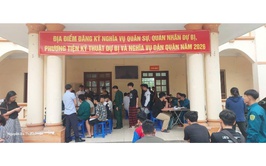 Phường Đông Ngạc hoàn thành công tác đăng ký nghĩa vụ quân sự, Quân nhân dự bị, phương tiện kỹ thuật dự bị và dân quân tự vệ năm 2026