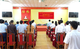 Xã Vật Lại tổ chức Lễ chào cờ đầu tuần và triển khai nhiệm vụ trọng tâm tháng 4 năm 2026