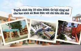 Tuyển sinh lớp 10 năm 2026: Cơ hội nào dành cho cho học sinh xã Hoài Đức?