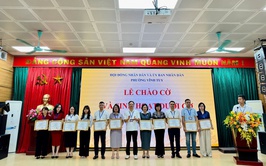 UBND phường Vĩnh Tuy tổ chức Lễ chào cờ và Sinh hoạt dưới cờ tháng 4 năm 2026