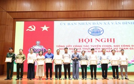 XÃ VÂN ĐÌNH TỔNG KẾT CÔNG TÁC TUYỂN CHỌN, GỌI CÔNG DÂN NHẬP NGŨ VÀ THỰC HIỆN NGHĨA VỤ THAM GIA CÔNG AN NHÂN DÂN NĂM 2026