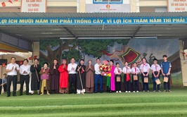 XÃ VĨNH THANH BIỂU DIỄN NGHỆ THUẬT CHÈO TẠI TRƯỜNG THCS VĨNH NGỌC