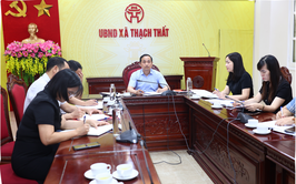 Thạch Thất: Nghe báo cáo công tác chuẩn bị Tổng kết cuộc bầu cử Đại biểu Quốc hội khoá XVI và đại biểu HĐND các cấp nhiệm kỳ 2026 – 2031