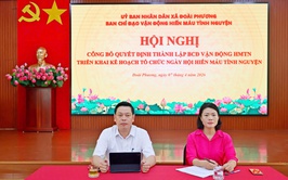 Thành lập Ban chỉ đạo vận động hiến máu tình nguyện xã Đoài Phương năm 2026