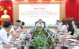 Thường trực Đảng ủy xã làm việc với Ủy ban MTTQ và các tổ chức chính trị - xã hội